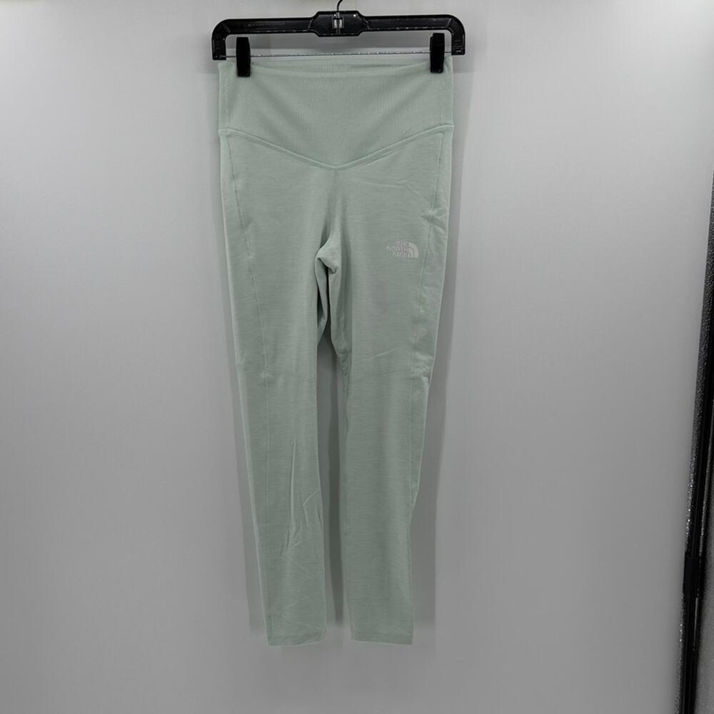 The North Face Women's Thicker Winter Leggings with ribbed waistband - Green - M